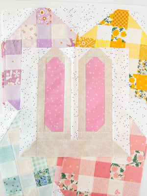 Bunny Kisses Quilt Kit | Scrappy Version - Kristin Quinn Creative - Quilt Kit