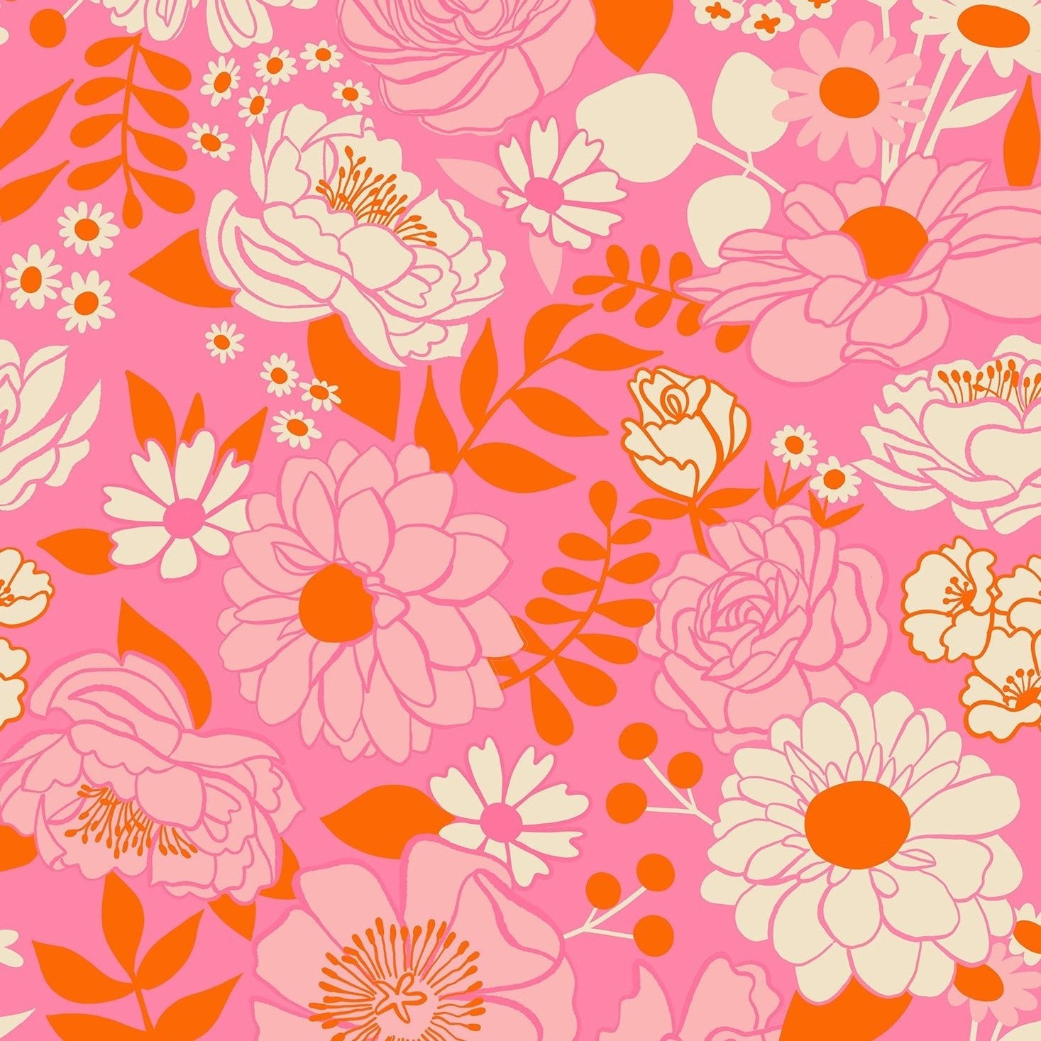 Ruby Star Society | Rise and Shine Morning Bloom in June - Kristin Quinn Creative - Fabric