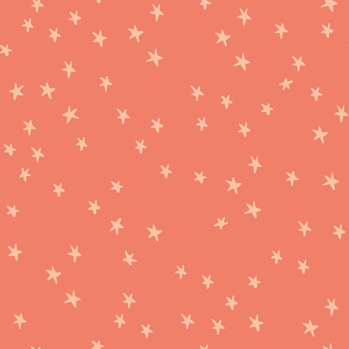 Ruby Star Society | Starry in Papaya - Kristin Quinn Creative - Fabric