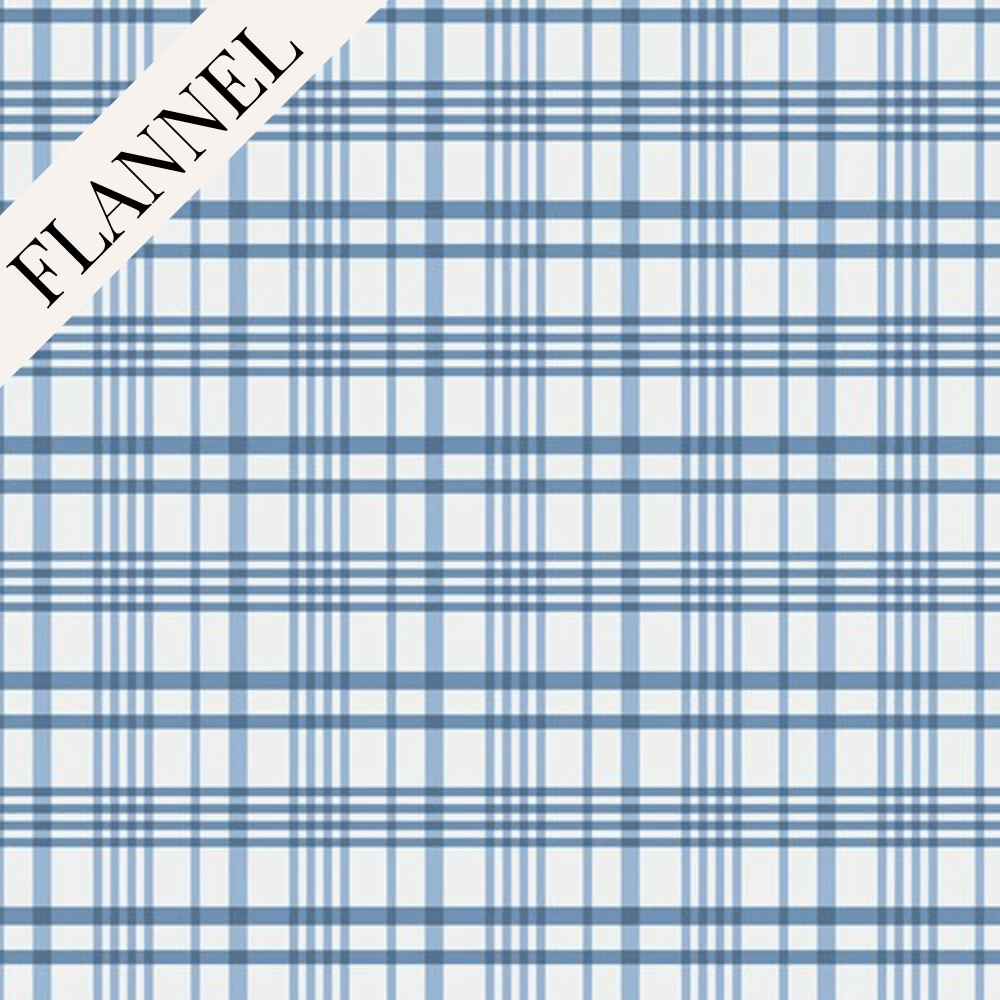 Art Gallery Fabrics | Flannel Happy Plaid Sky - Kristin Quinn Creative - Fabric
