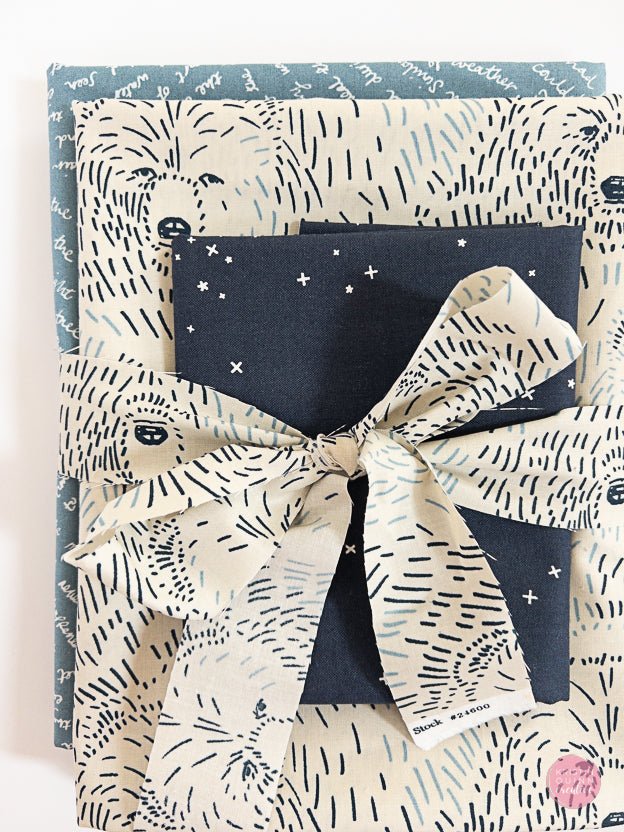 Bears | Wholecloth Quilt Kit - Kristin Quinn Creative - Fabric Bundle