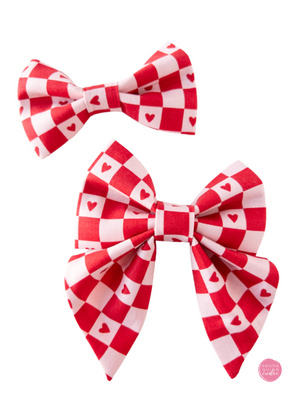 Over the Collar Sailor Bow | Checkerboard Hearts