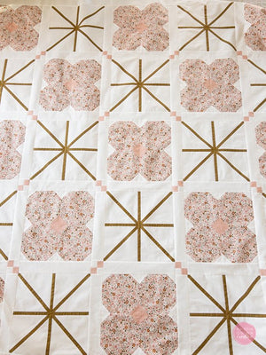 Preppy Petals PDF Quilt Pattern - Automatic Download - Kristin Quinn Creative - pattern