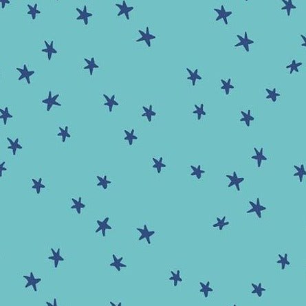 Ruby Star Society | Starry in Turquoise - Kristin Quinn Creative - Fabric