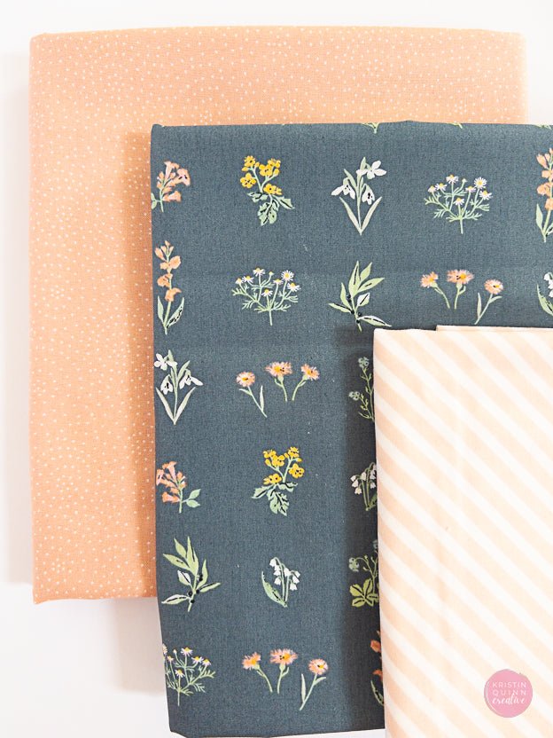 Wildflowers | Wholecloth Quilt Kit - Kristin Quinn Creative - Fabric Bundle