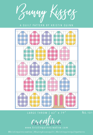 Bunny Kisses PDF Quilt Pattern - Automatic Download - Kristin Quinn Creative - pattern
