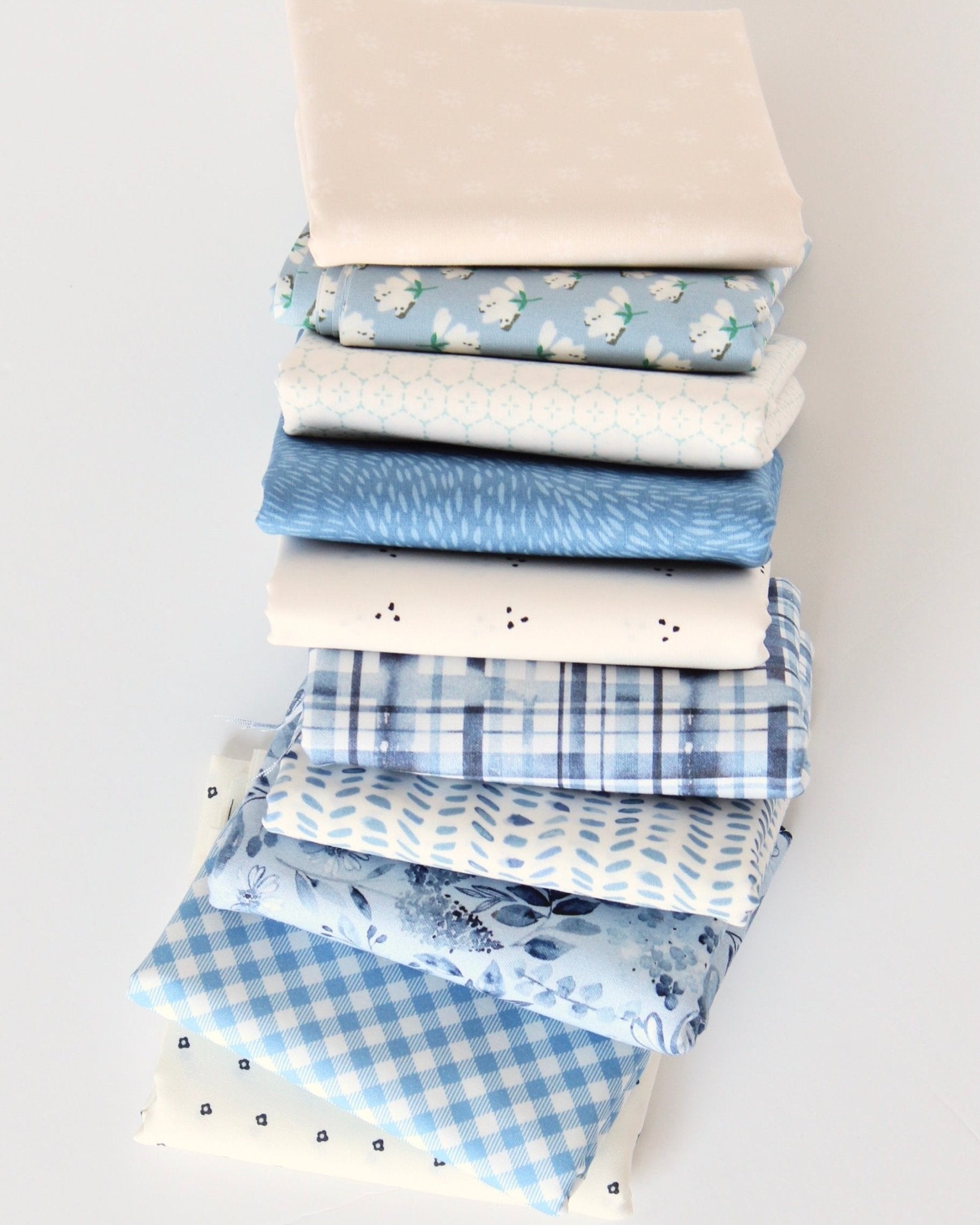 Classic Blue & White | Fabric Bundle - Kristin Quinn Creative - Fabric Bundle