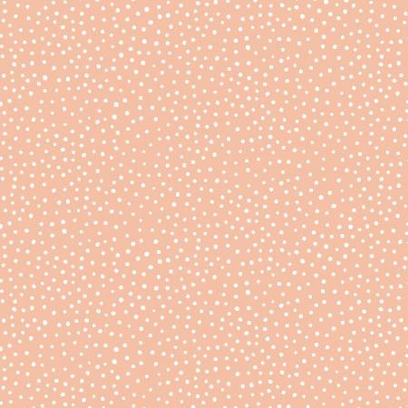 Cotton + Steel | Happiest Dots Coral - Kristin Quinn Creative - Fabric
