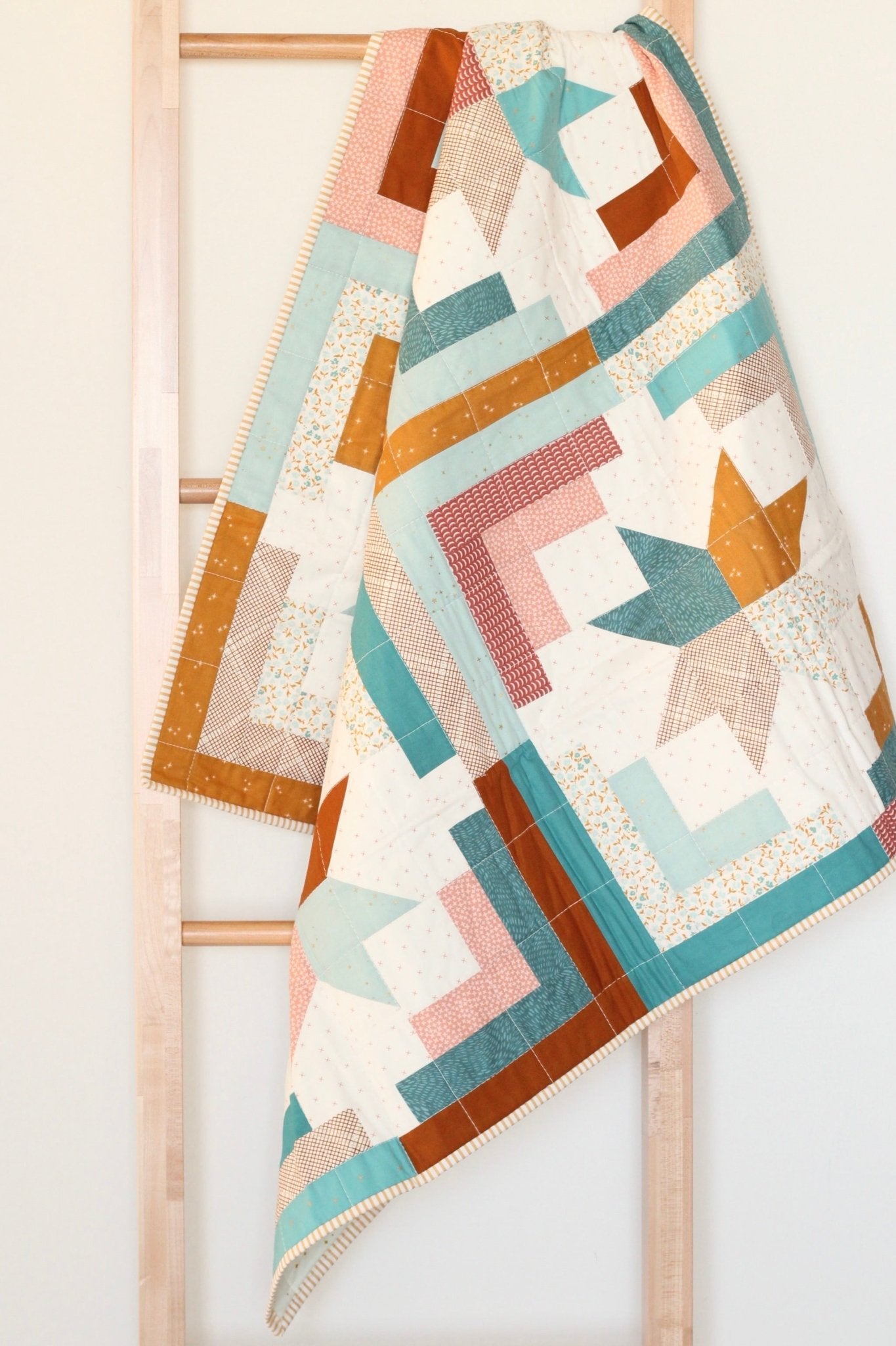 Cozy Cabins Baby Quilt - Kristin Quinn Creative - Baby Quilt