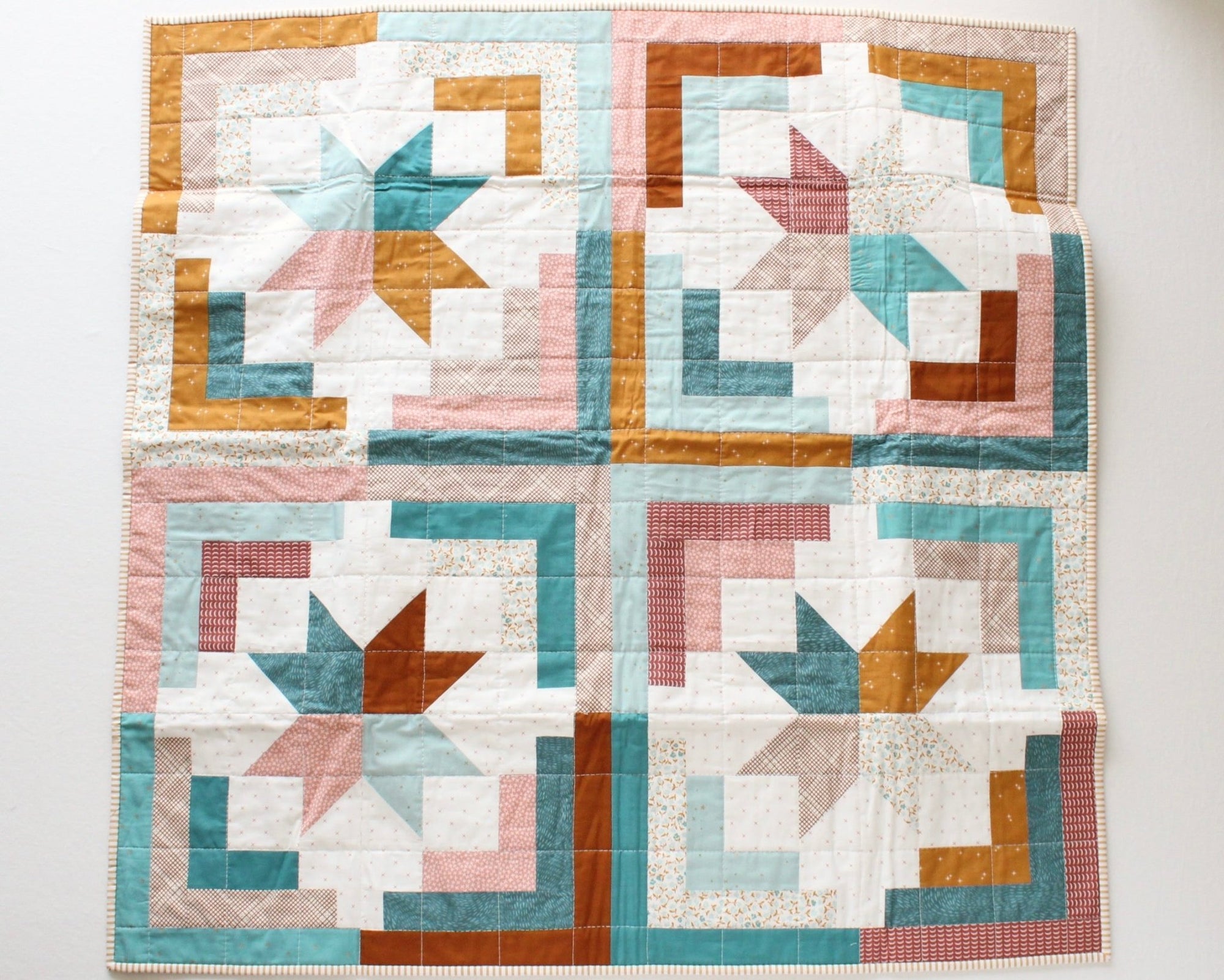 Cozy Cabins Baby Quilt - Kristin Quinn Creative - Baby Quilt