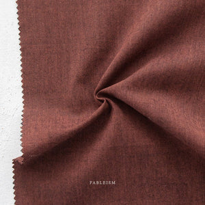 Fableism | Everyday Chambray Nocturne Garnet - Kristin Quinn Creative - Fabric
