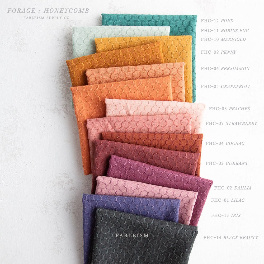 Fableism Forest Forage | Honeycomb Peaches - Kristin Quinn Creative - Fabric