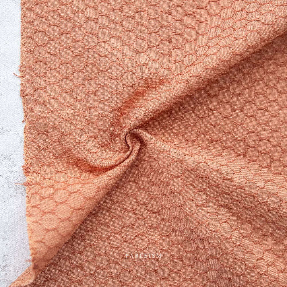 Fableism Forest Forage | Honeycomb Persimmon - Kristin Quinn Creative - Fabric