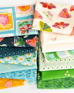 Flowerland by Melody Miller Cool Prints | Fabric Bundle - Kristin Quinn Creative - Fabric Bundle