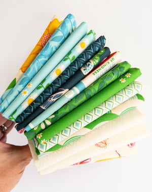 Flowerland by Melody Miller Cool Prints | Fabric Bundle - Kristin Quinn Creative - Fabric Bundle