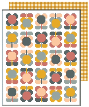Folk Blooms Quilt Kit | Throw Size - Kristin Quinn Creative - Quilt Kit