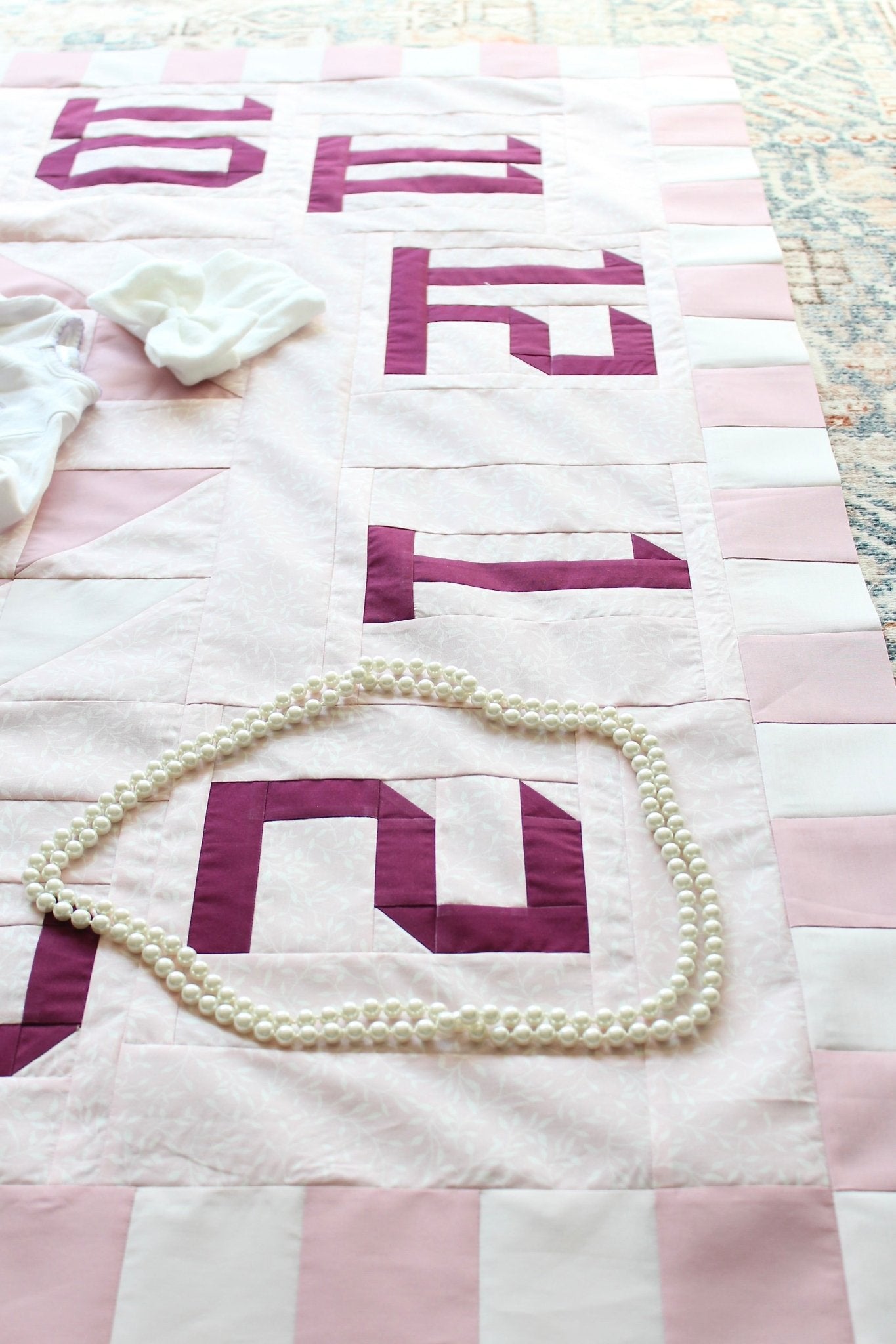 Let's Grow Quilt Kit | Baby Milestone Quilt - Kristin Quinn Creative - Quilt Kit