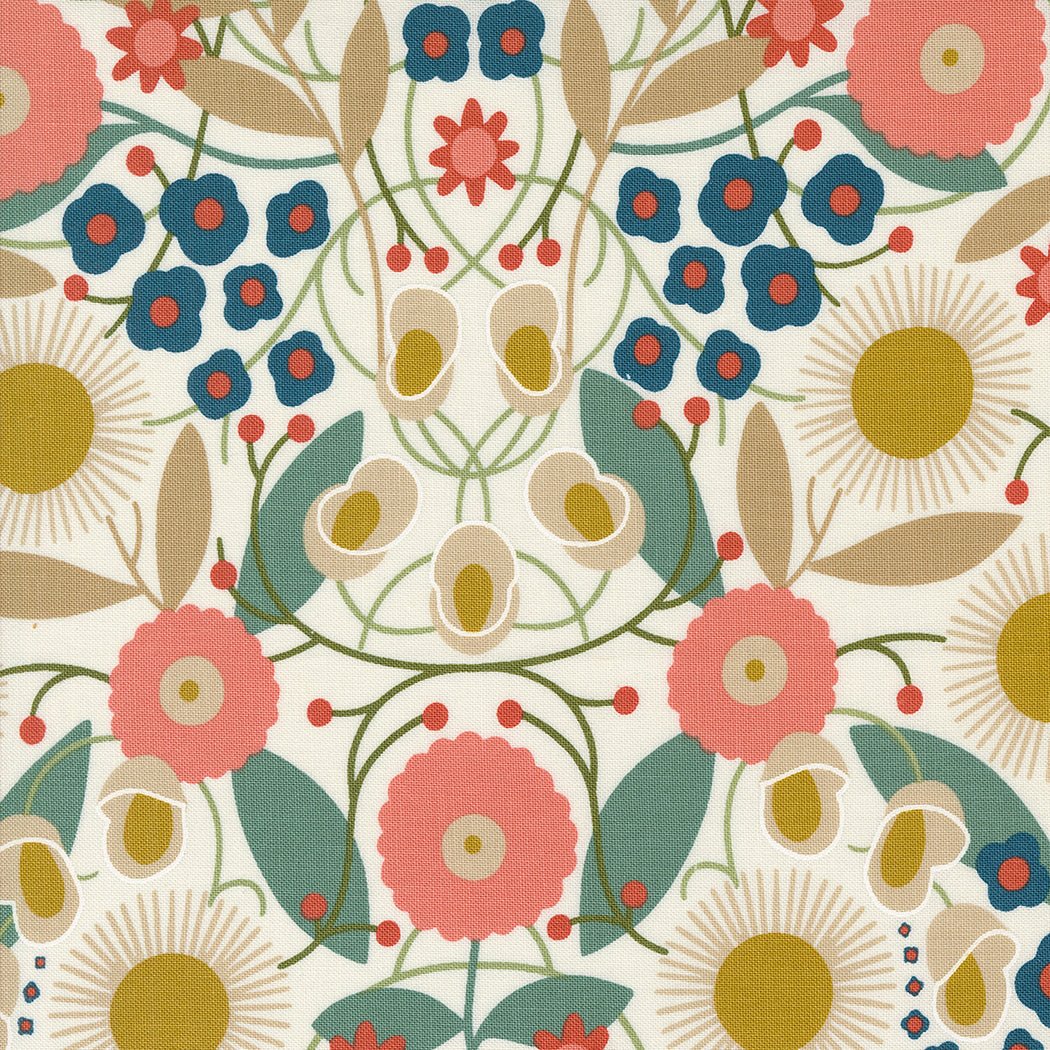 Moda | Imaginary Flowers Cloud - Kristin Quinn Creative - Fabric