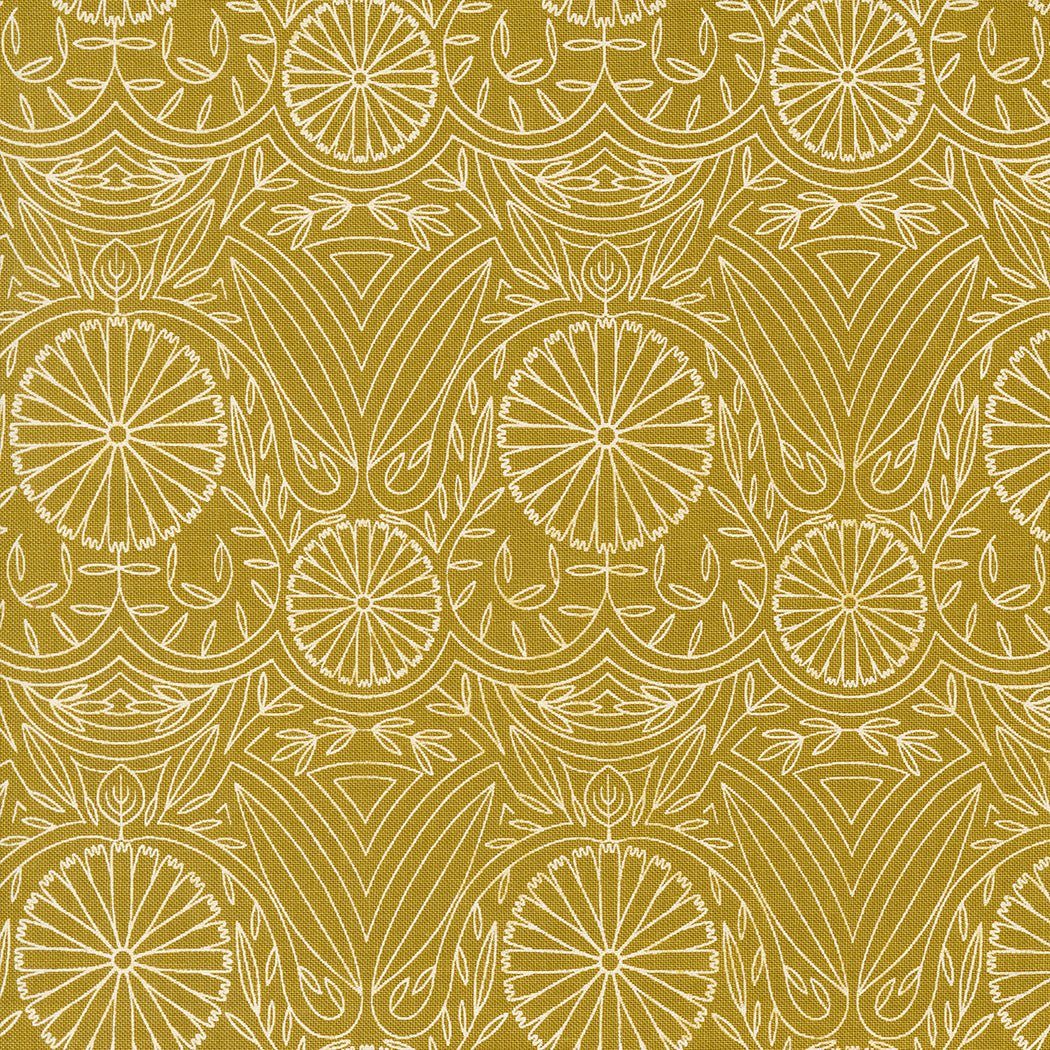 Moda | Imaginary Flowers Golden - Kristin Quinn Creative - Fabric