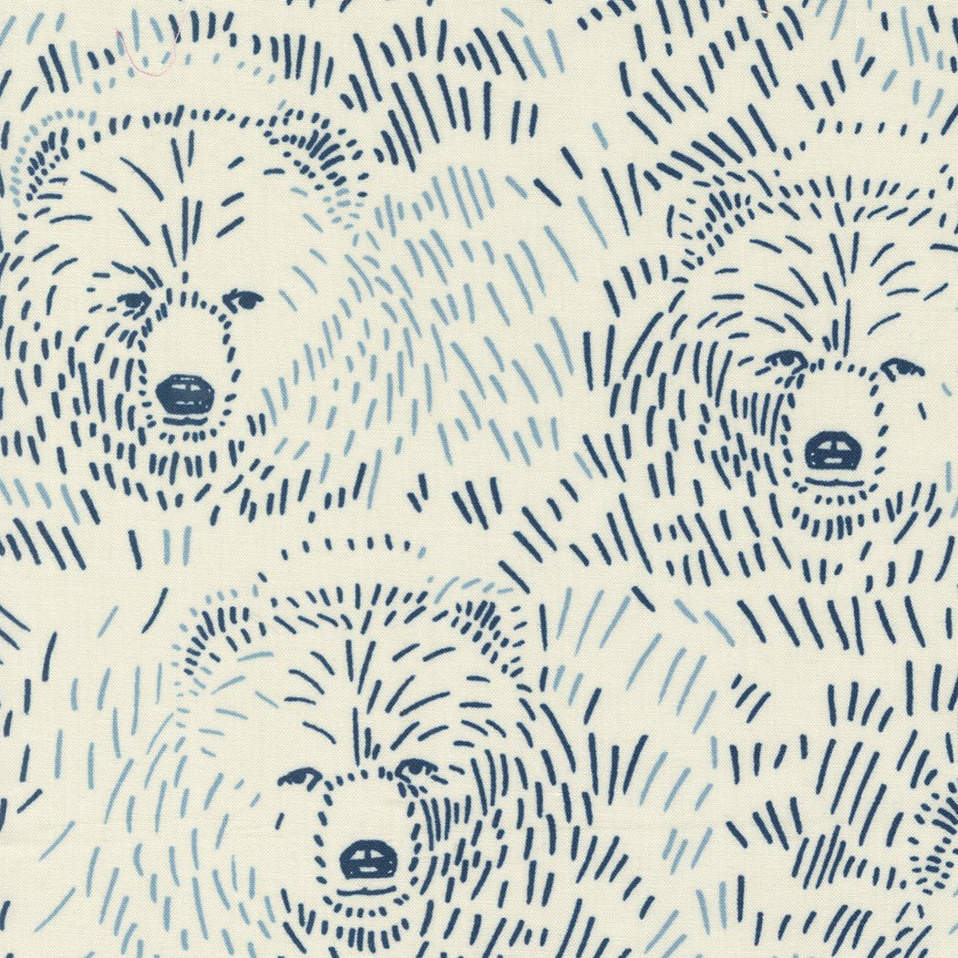 Moda | Marigold Bears Stone - Kristin Quinn Creative - Fabric
