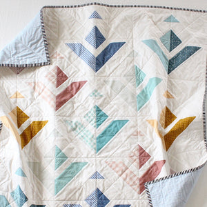 Paper Planes Baby Quilt - Kristin Quinn Creative - Baby Quilt