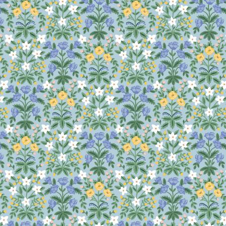 Rifle Paper Co. | Bramble | Lottie Blue Multi - Kristin Quinn Creative - Fabric