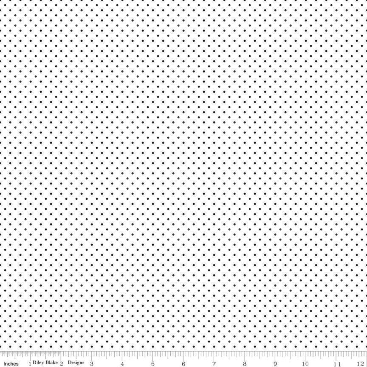 Riley Blake Designs | Swiss Dots Black & White - Kristin Quinn Creative - Fabric