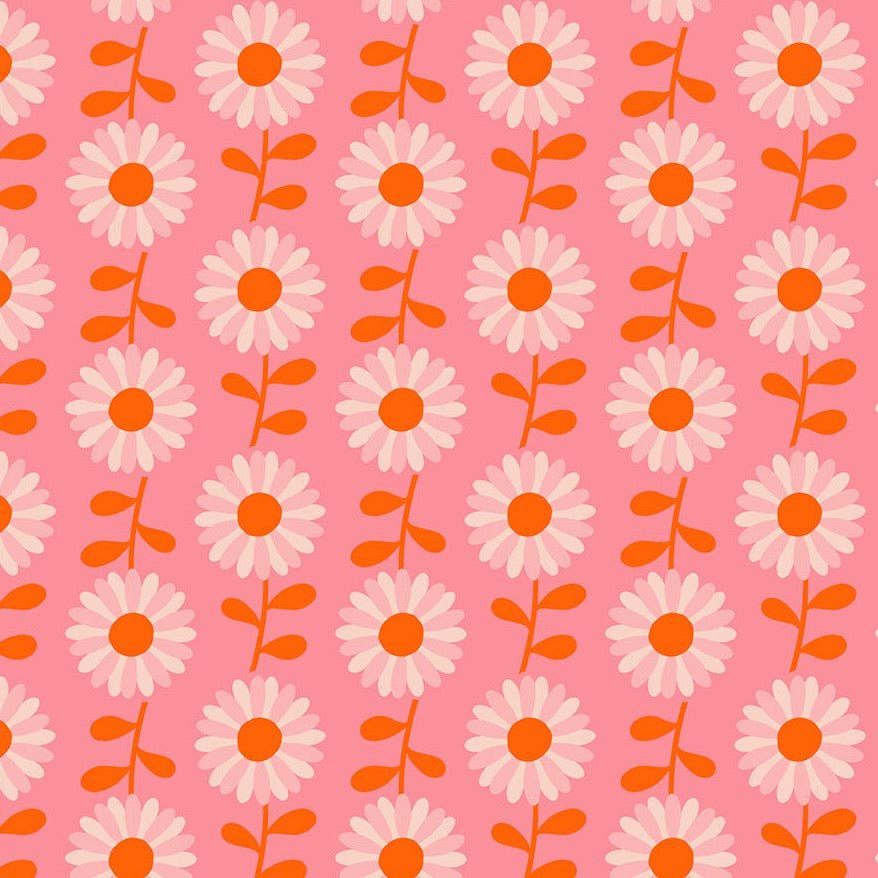 Ruby Star Society | Flowerland Daisies Sorbet - Kristin Quinn Creative - Fabric