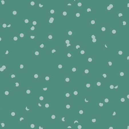 Ruby Star Society | Hole Punch Dots Watercress - Kristin Quinn Creative - Fabric