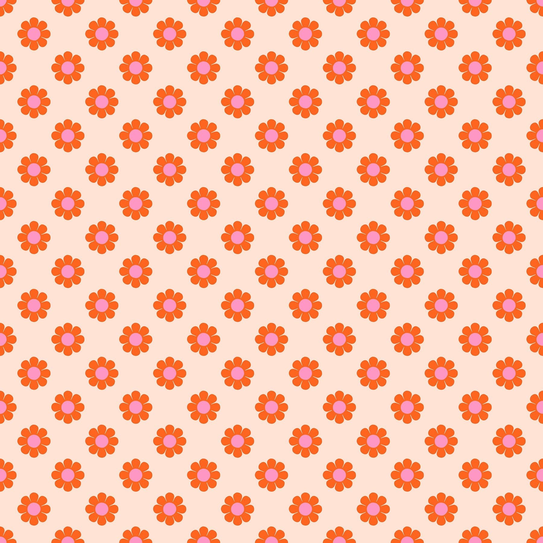 Ruby Star Society | Meadow Star in Peach - Kristin Quinn Creative - Fabric