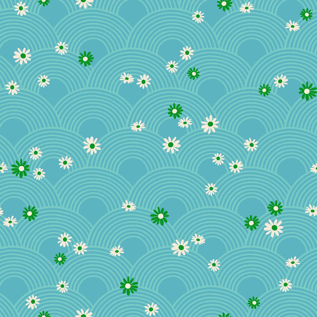 Rise And Shine: Meadow in Turquoise Rise And Shine: Meadow in Turquoise