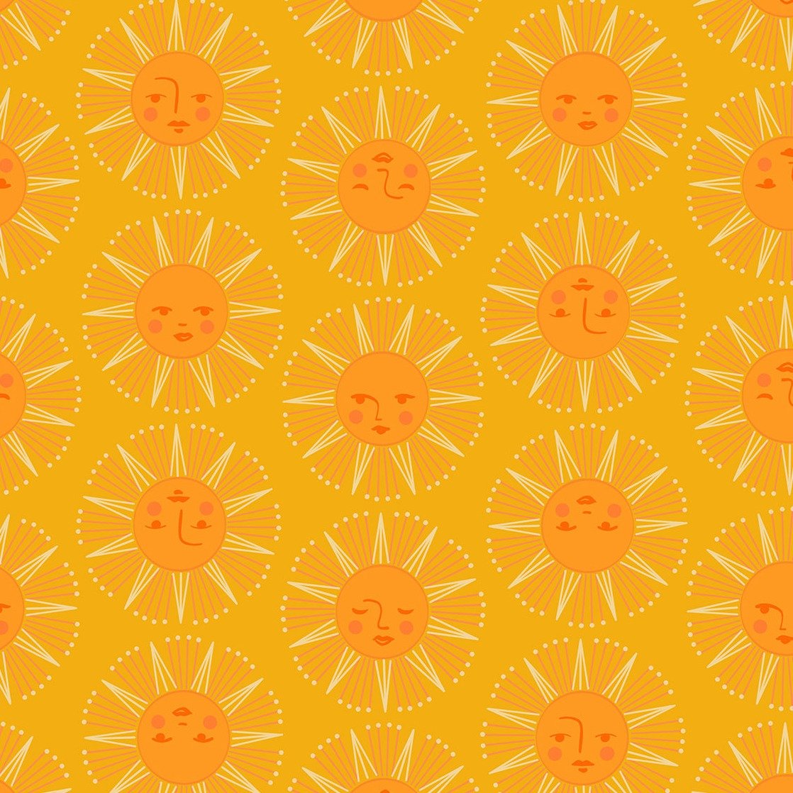 Ruby Star Society | Rise and Shine Sundream in Buttercup - Kristin Quinn Creative - Fabric