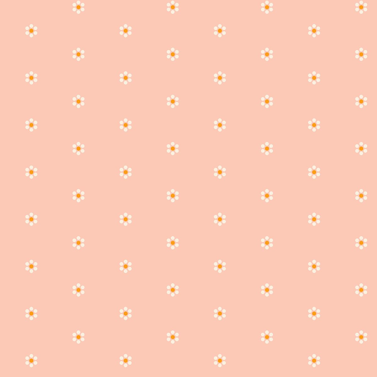 Ruby Star Society | Rise and Shine Tiny Blooms in Peach Blossom - Kristin Quinn Creative - Fabric