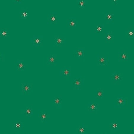 Ruby Star Society | Spark Metallic Evergreen - Kristin Quinn Creative - Fabric