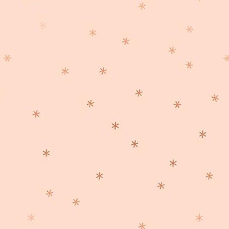 Ruby Star Society | Spark Metallic Peach Cream - Kristin Quinn Creative - Fabric