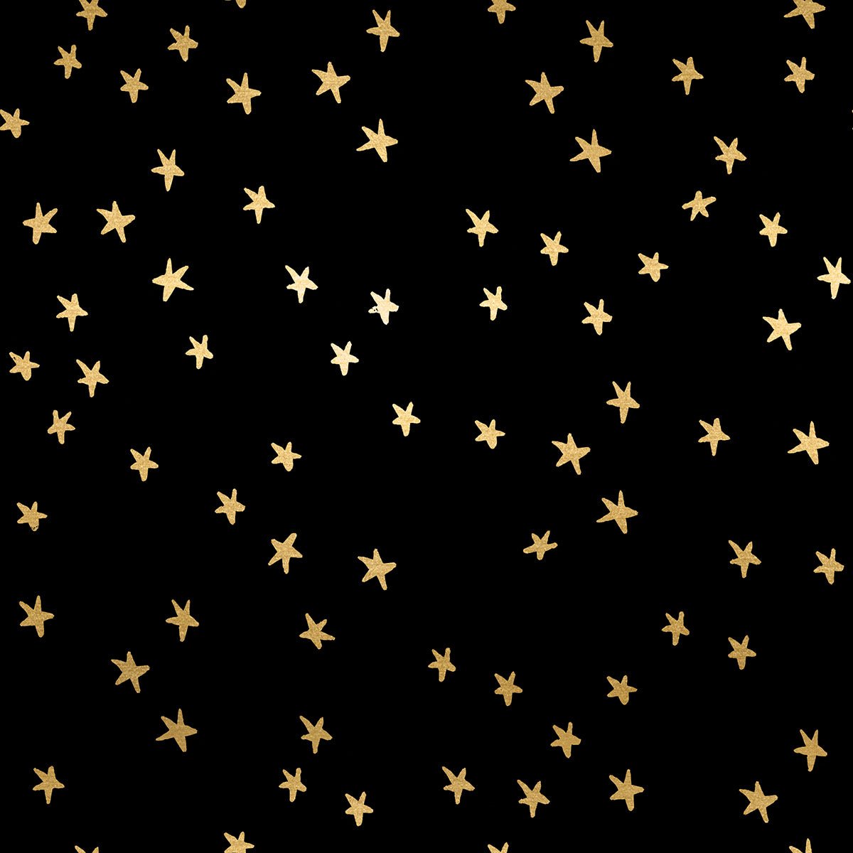 Ruby Star Society | Starry in Black and Gold - Kristin Quinn Creative - Fabric
