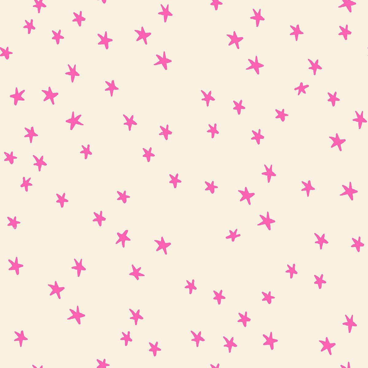 Ruby Star Society | Starry in Neon Pink - Kristin Quinn Creative - Fabric