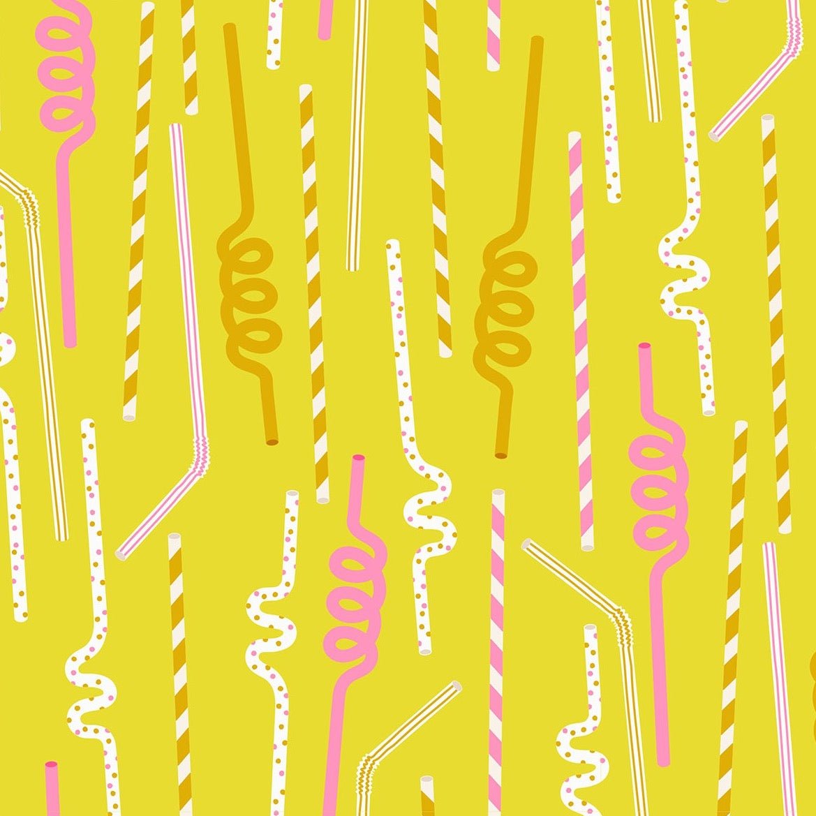 Ruby Star Society | Sugar Cone Straws in Citron - Kristin Quinn Creative - Fabric