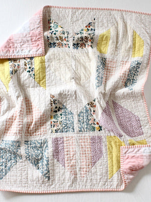 Tail Feather Baby Quilt - Kristin Quinn Creative - Baby Quilt