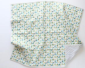 Tumbling Triangles Wholecloth Baby Quilt - Kristin Quinn Creative - Baby Quilt